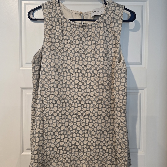 Elegant Gray and Cream Women's Blouse - Picture 1 of 8
